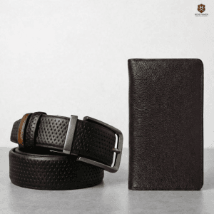 Classic Long Wallet & Moving Belt Combo