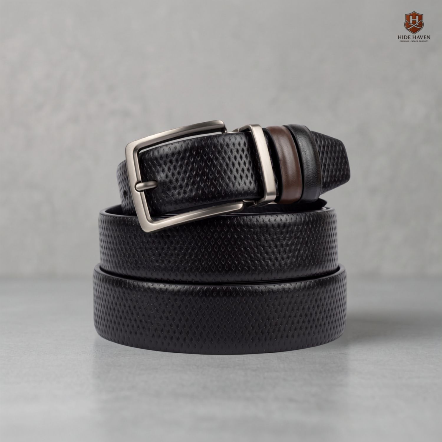 Dot Moving Belt & Mini Wallet Combo (Reddish Brown) - Image 2