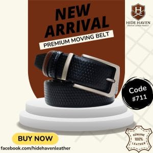 Dot Pattern Moving Belt (Black+Chocolate)