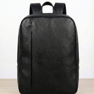 Premium Leather Backpack (Black)