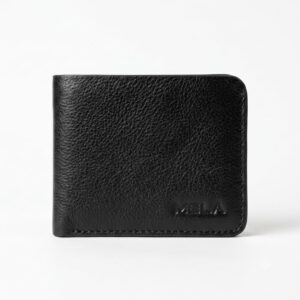 Premium Soft Mela Series Mini Wallet (Midnight Black)