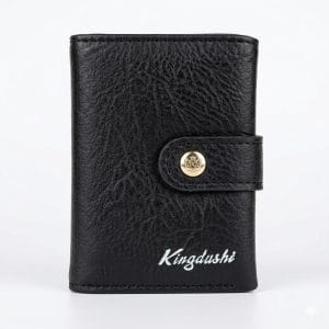 Kingdushi Series Pop-Up Card Holder Wallet - Midnight Black