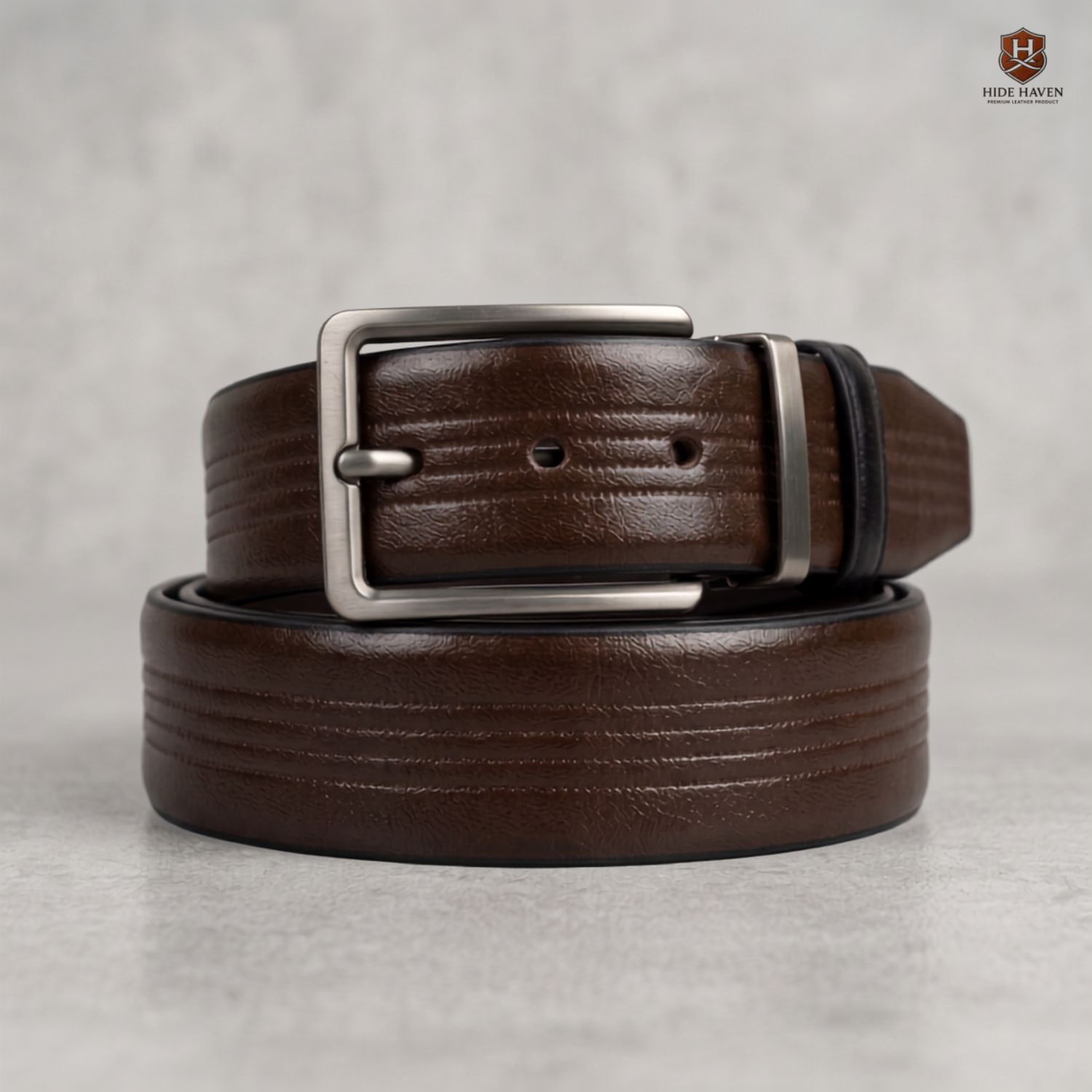 Four Strips Leather Moving Belt