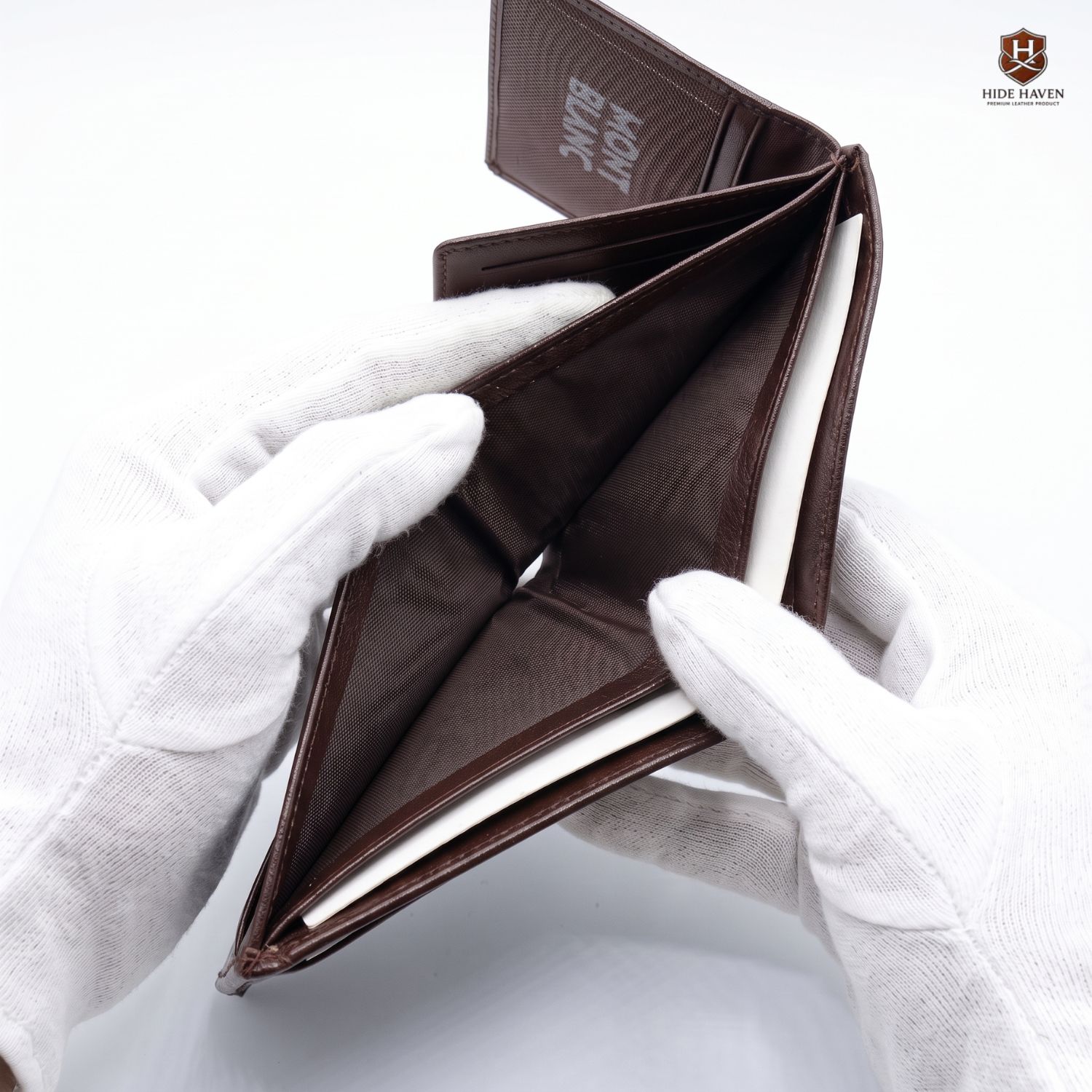 The Mont Black Compact Leather Wallet (Chocolate) - Image 5