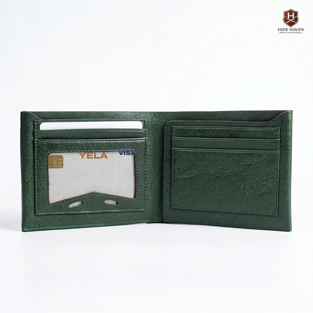 The Sovereign Napa Bi-Fold Leather Wallet (Forest Green) - Image 2