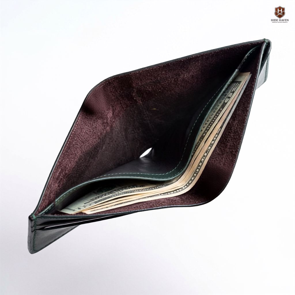 The Sovereign Napa Bi-Fold Leather Wallet (Forest Green) - Image 3