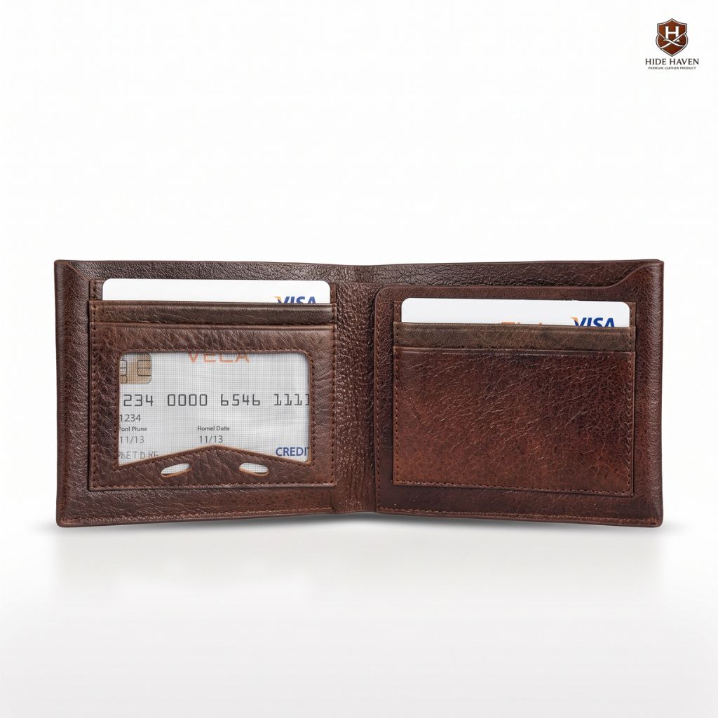The Sovereign Napa Bi-Fold Leather Wallet (Chocolate Brown) - Image 2