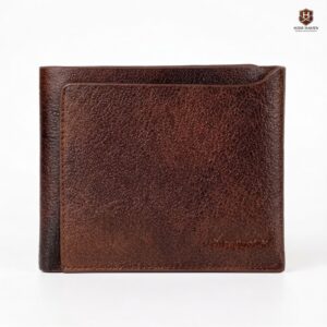 The Sovereign Napa Bi-Fold Leather Wallet (Chocolate Brown)